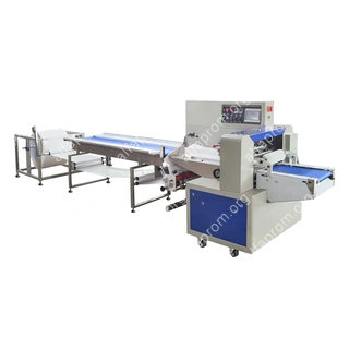 Автоматическая горизонтальная упаковочная машина DXDZ-600XD под ВПП (3 servo, лент. 250 мм, рег. форм., min bag L 130, H 120, трансп.попереч.запайки)