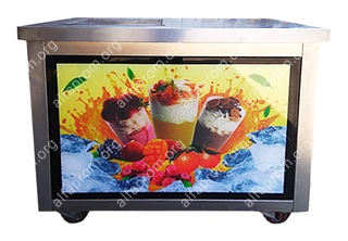 Фризер для жареного мороженого Foodatlas KCB-1F (световой короб, стол для топпингов) Фризер для жареного мороженого Foodatlas KCB-1F (световой короб, стол для топпингов)