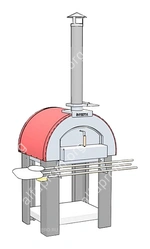 Печь для пиццы дровяная Vesta 7