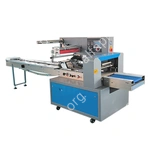 Горизонтальная упаковочная машина DXDZ-600D (3 servo, рег. форм. 100-250 мм, min bag L 150, S 450, H 120, трансп.попереч.запайки)